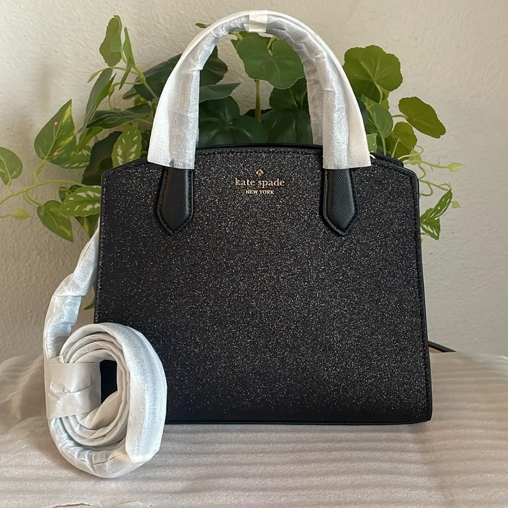 NEW, GLITTER TINSEL SATCHEL BAG - Picture 3 of 15